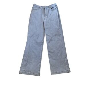 Ettelo Denim Collection Light Blue Wide Leg Jeans Women's Size 12 Casual‎